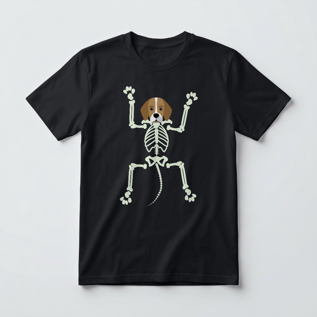 Skeleton Dog: Personalized {breedFullName} T-Shirt