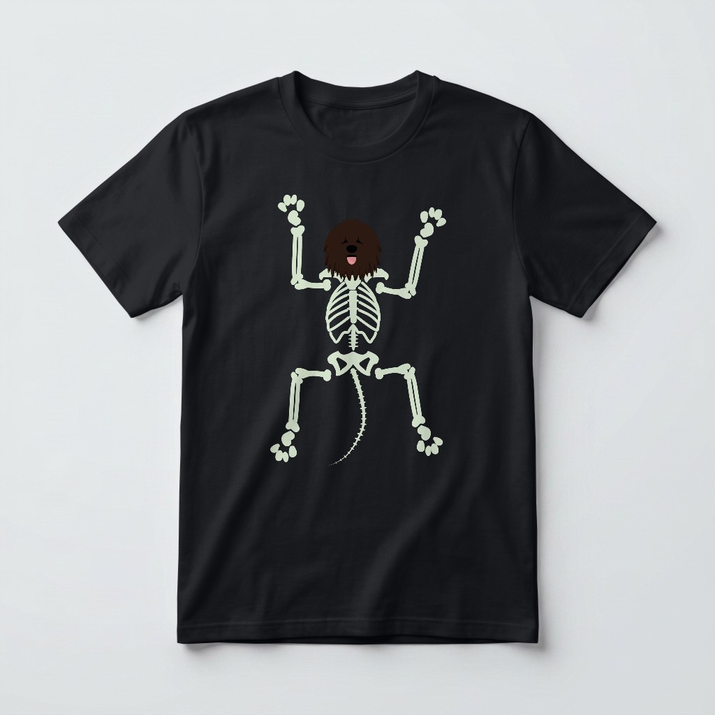 Skeleton Dog: Personalized {breedFullName} T-Shirt