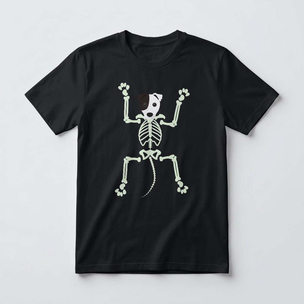 Skeleton Dog: Personalized {breedFullName} T-Shirt