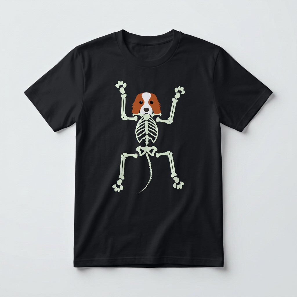 Skeleton Dog: Personalised {breedFullName} T-Shirt