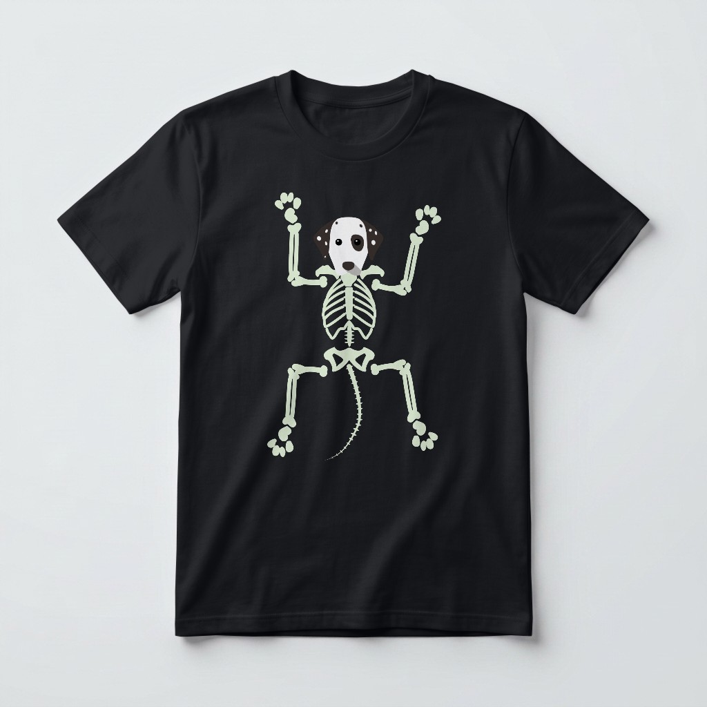 Skeleton Dog: Personalised {breedFullName} T-Shirt