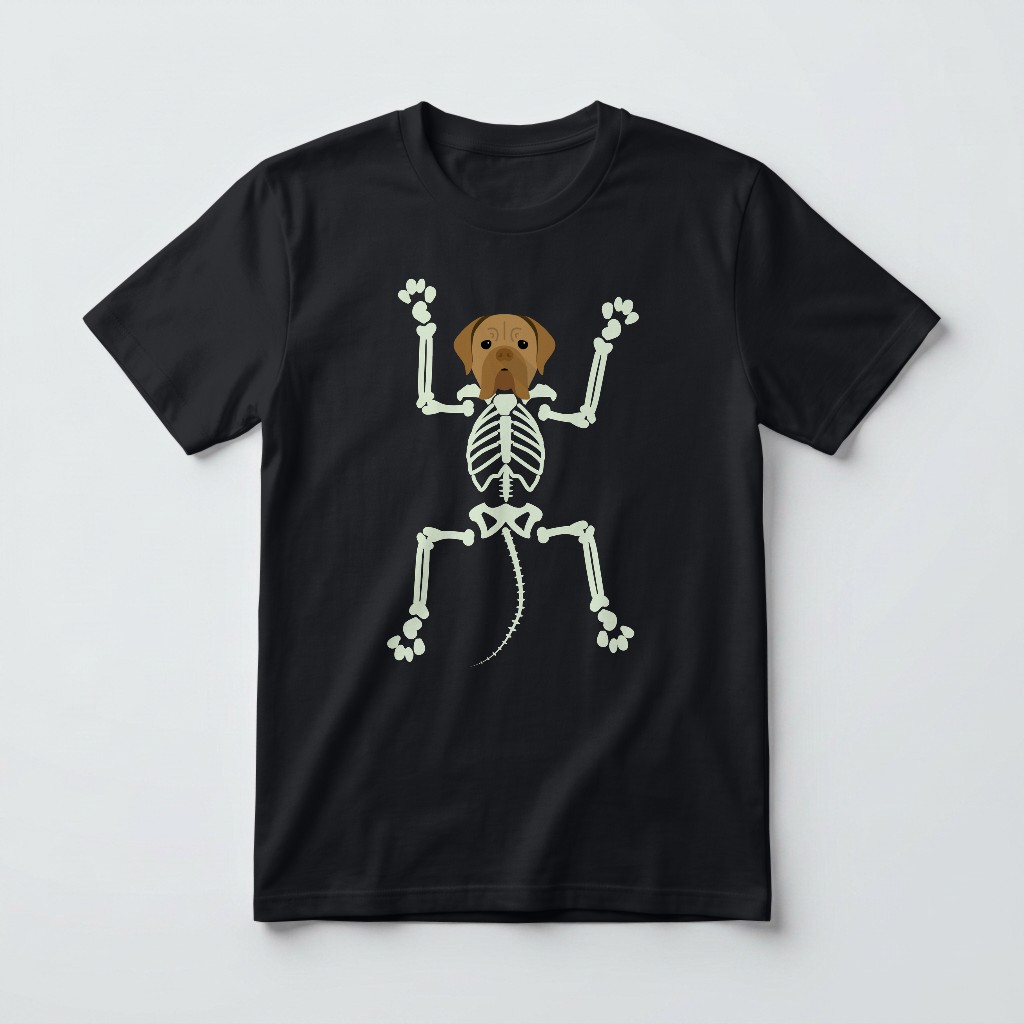 Skeleton Dog: Personalized {breedFullName} T-Shirt
