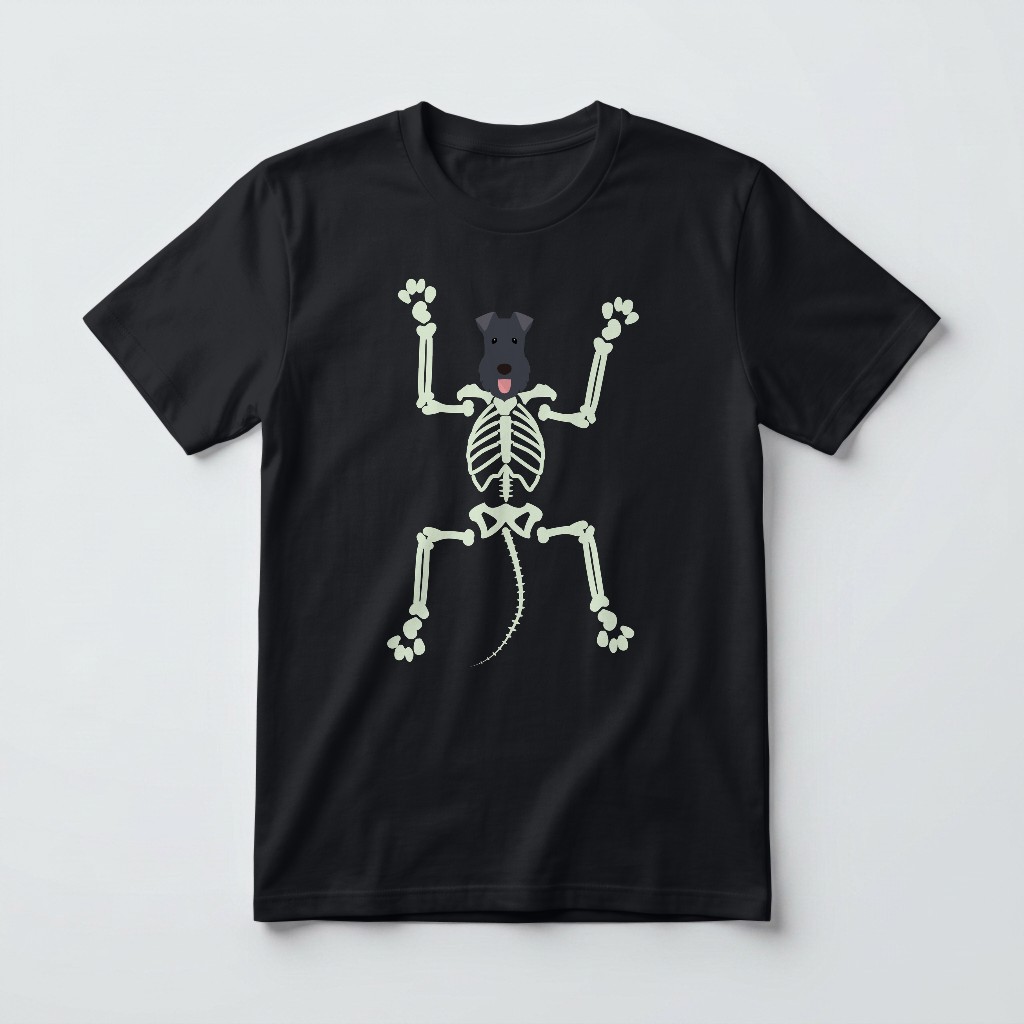Skeleton Dog: Personalised {breedFullName} T-Shirt