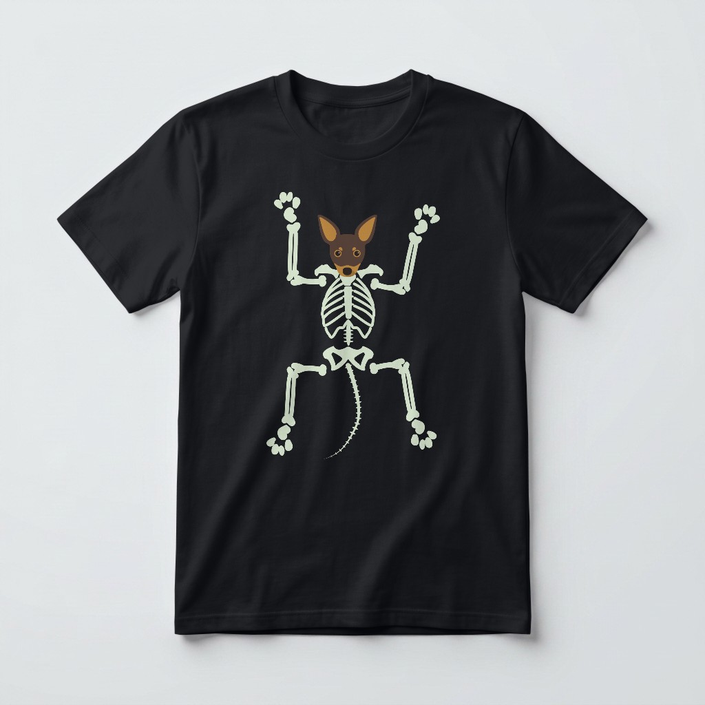 Skeleton Dog: Personalized {breedFullName} T-Shirt