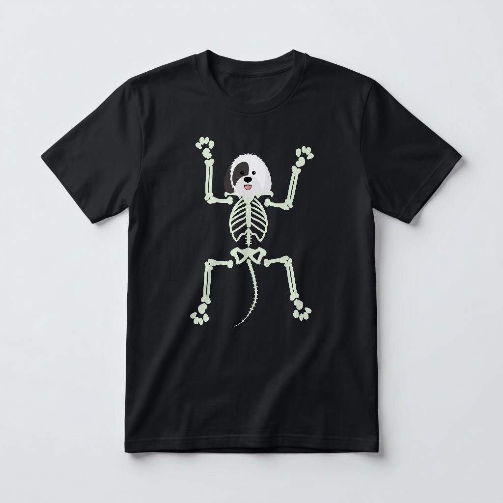 Skeleton Dog: Personalized {breedFullName} T-Shirt