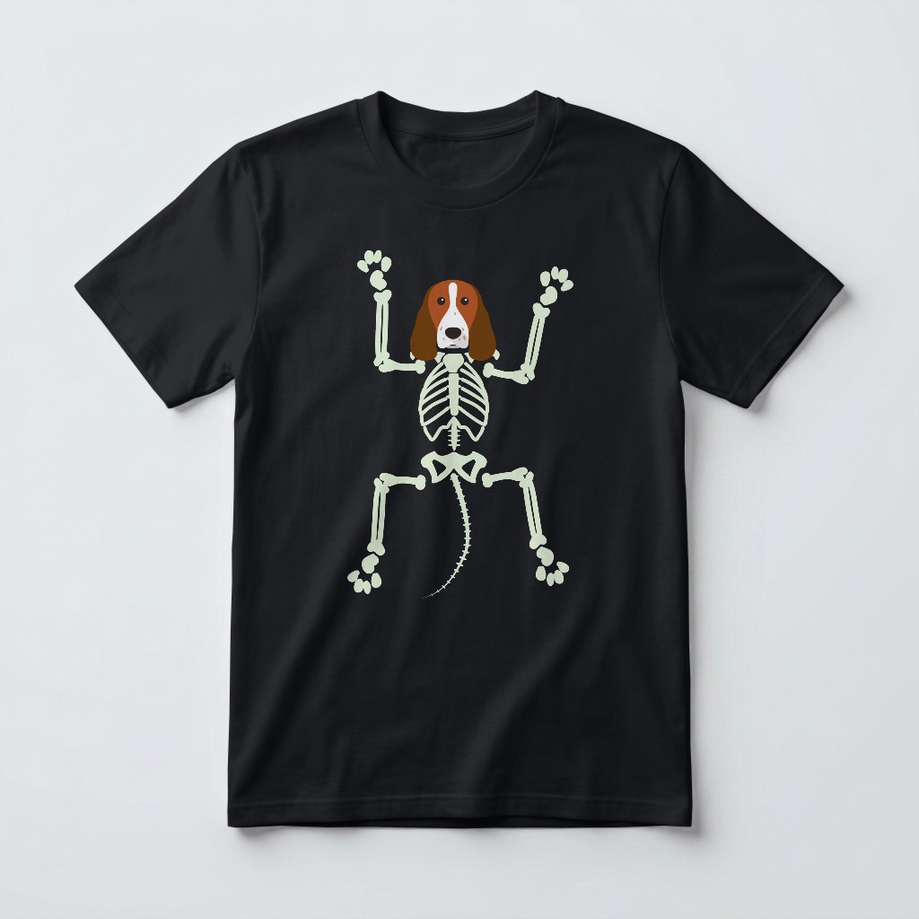 Skeleton Dog: Personalized {breedFullName} T-Shirt