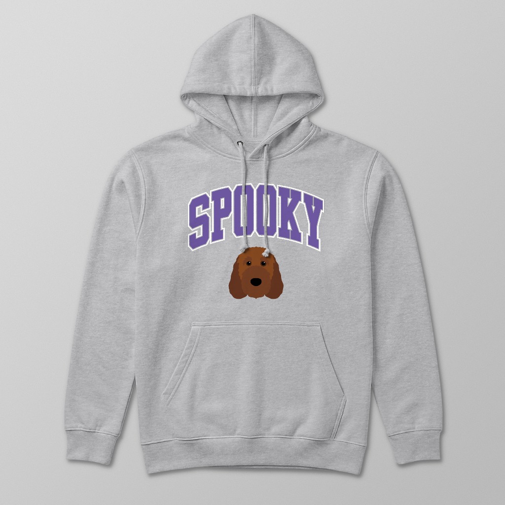 Spooky Collegiate: Personalized {breedFullName} Hoodie