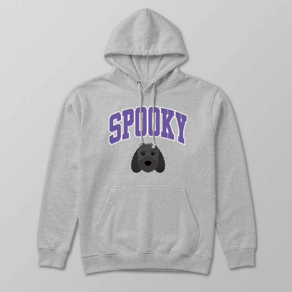 Spooky Collegiate: Personalized {breedFullName} Hoodie