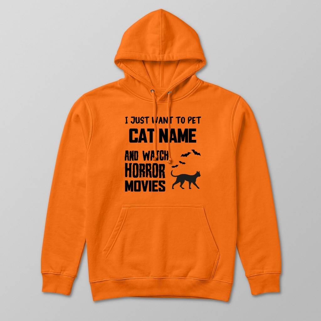 Watch Horror Movies: Personalized {breedFullName} Hoodie