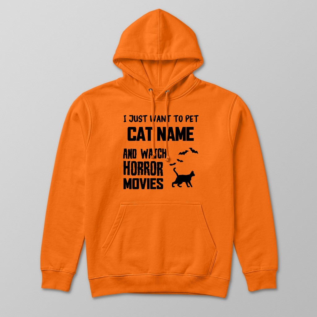 Watch Horror Movies: Personalized {breedFullName} Hoodie