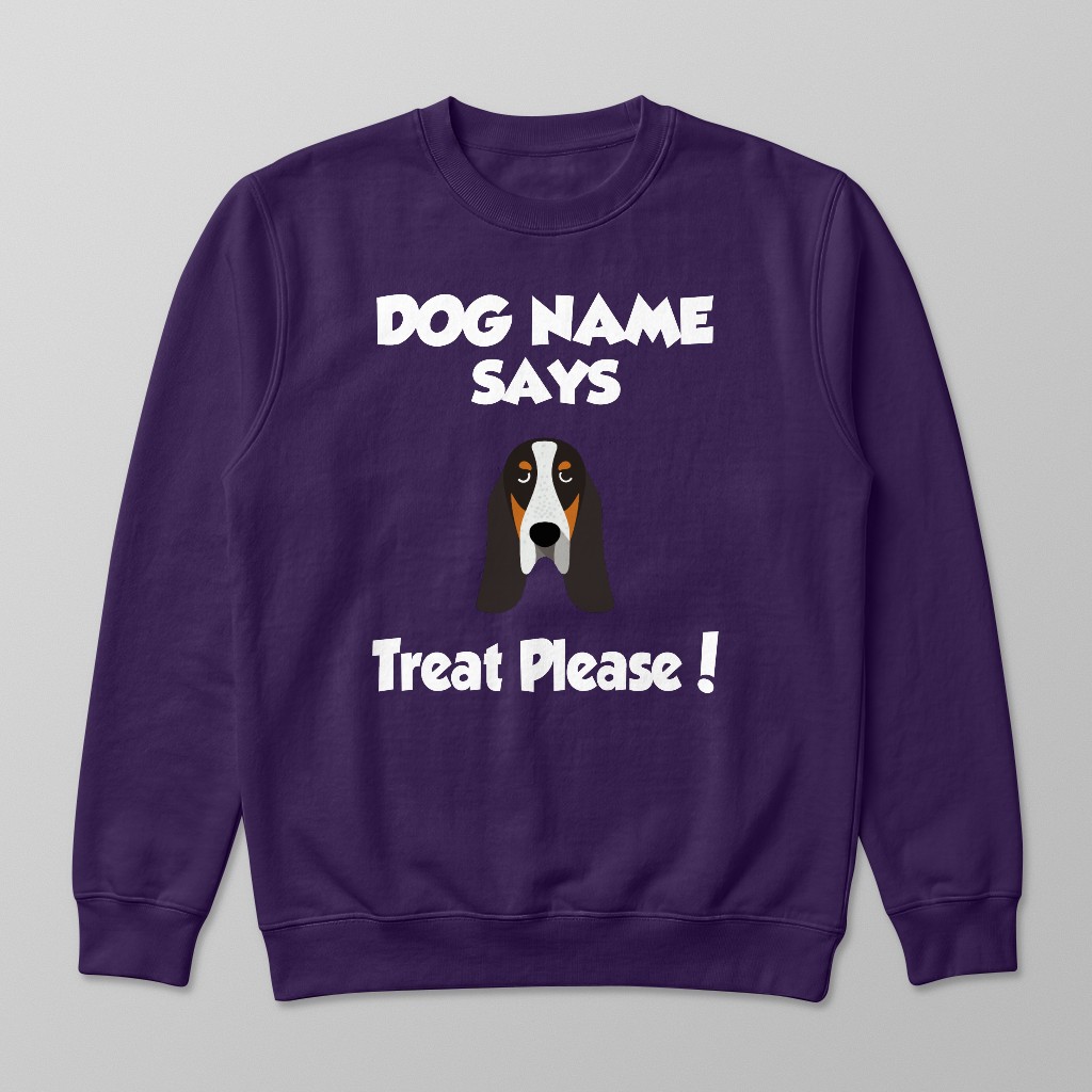 Treat Please: Personalised {breedFullName} Sweatshirt
