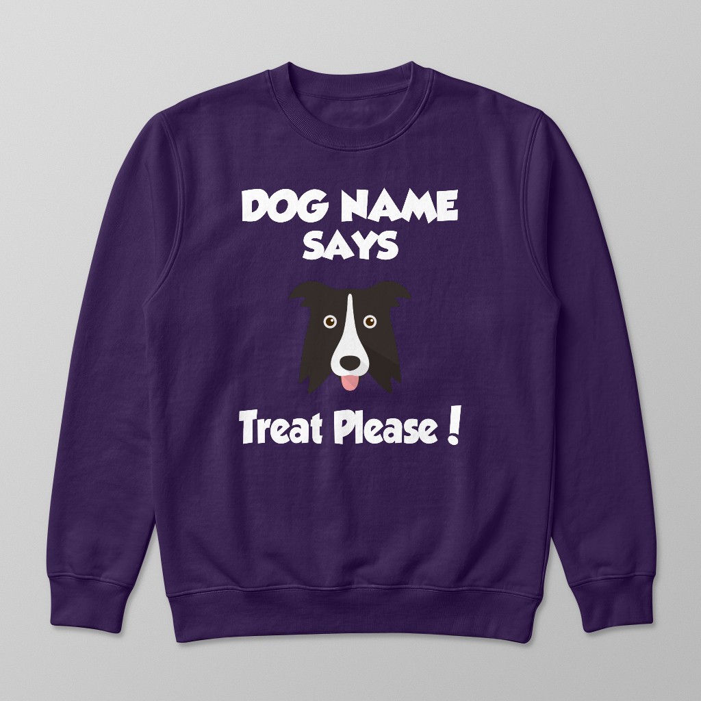 Treat Please: Personalised {breedFullName} Sweatshirt