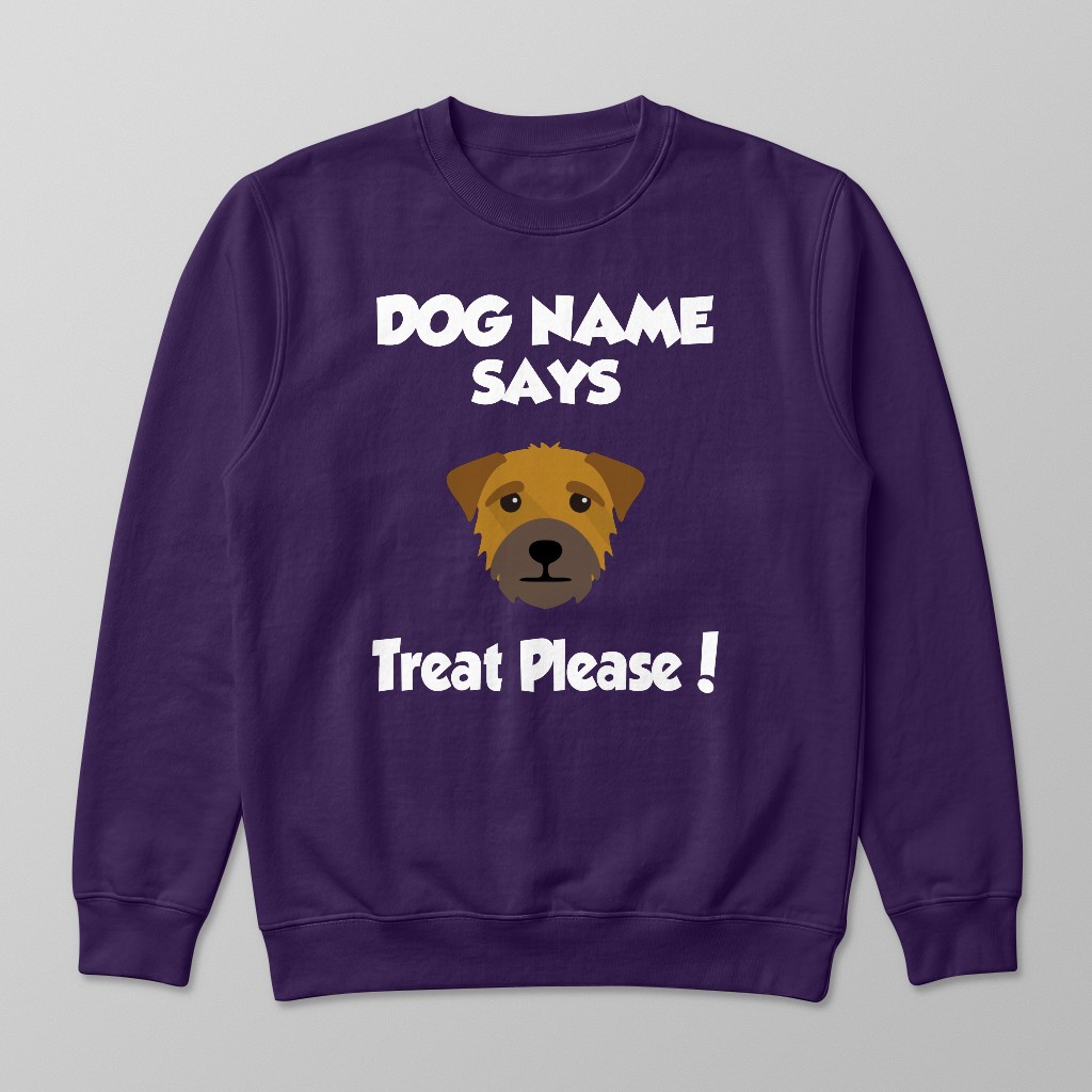 Treat Please: Personalized {breedFullName} Sweatshirt