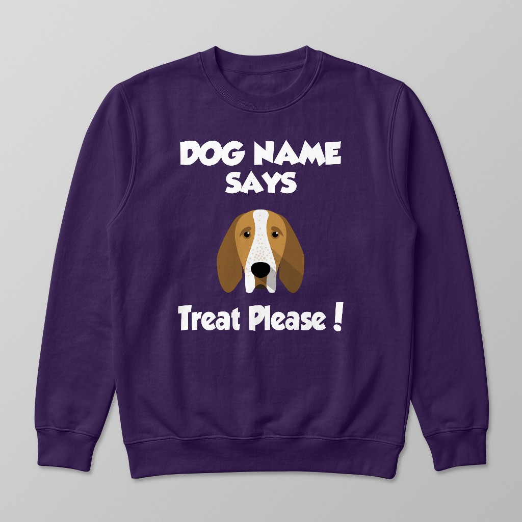 Treat Please: Personalised {breedFullName} Sweatshirt