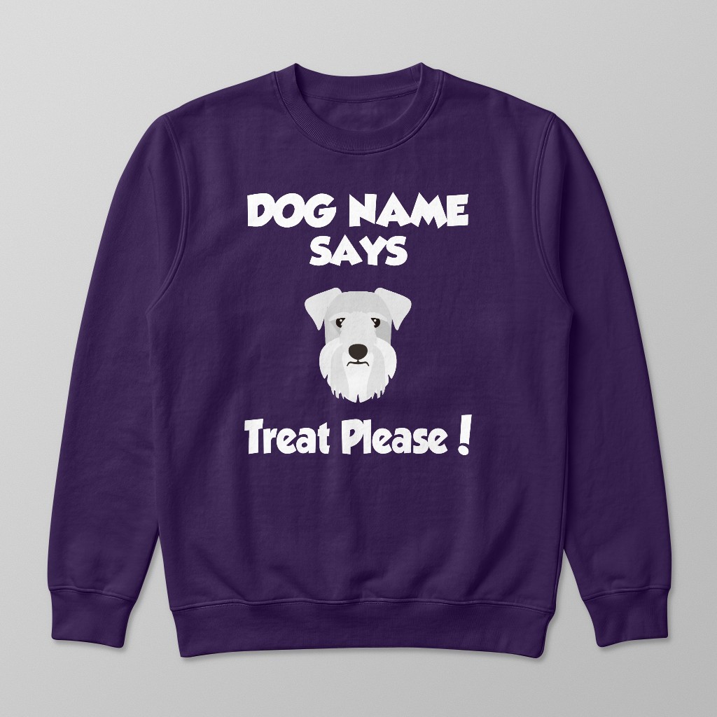 Treat Please: Personalised {breedFullName} Sweatshirt