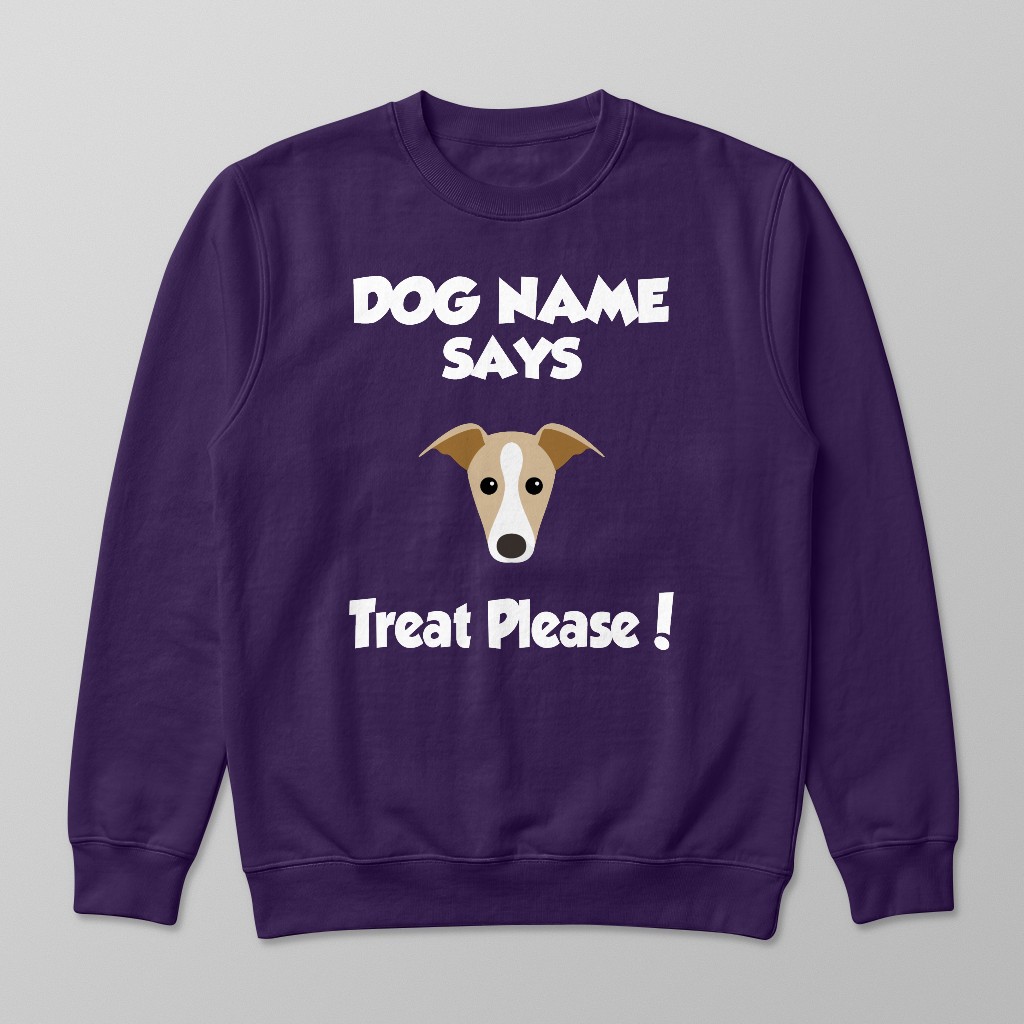 Treat Please: Personalized {breedFullName} Sweatshirt