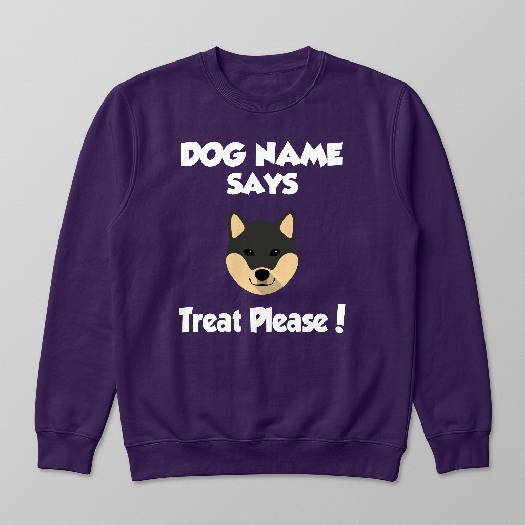 Treat Please: Personalized {breedFullName} Sweatshirt