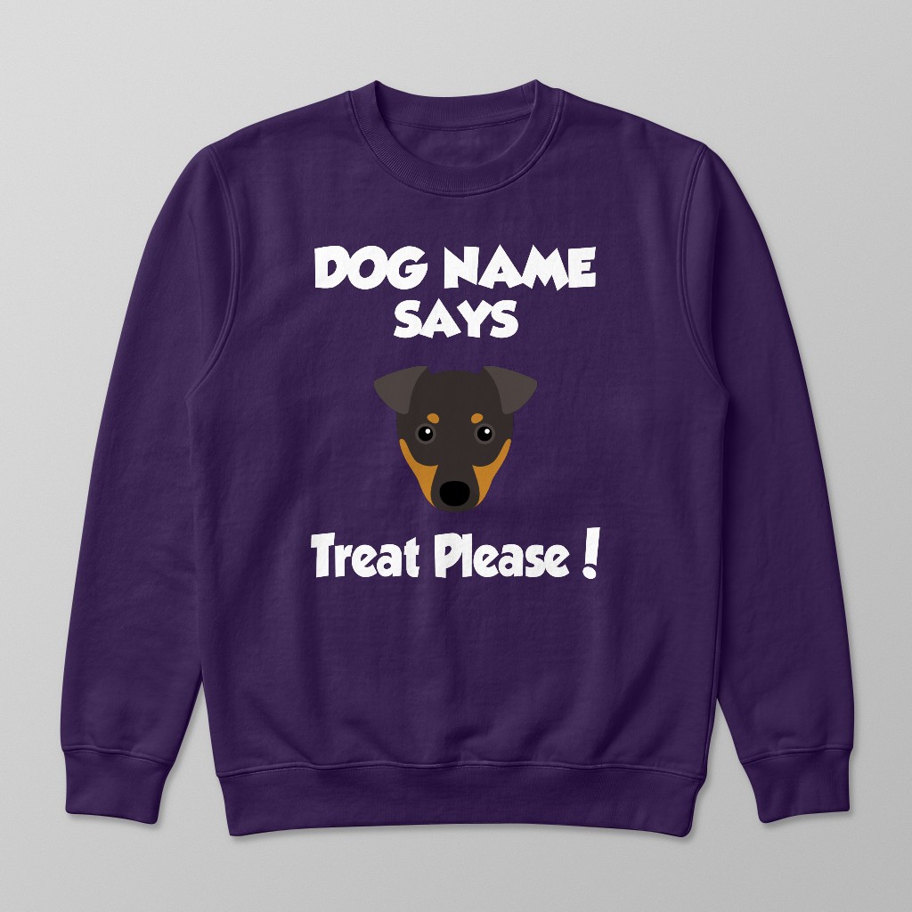 Treat Please: Personalised {breedFullName} Sweatshirt
