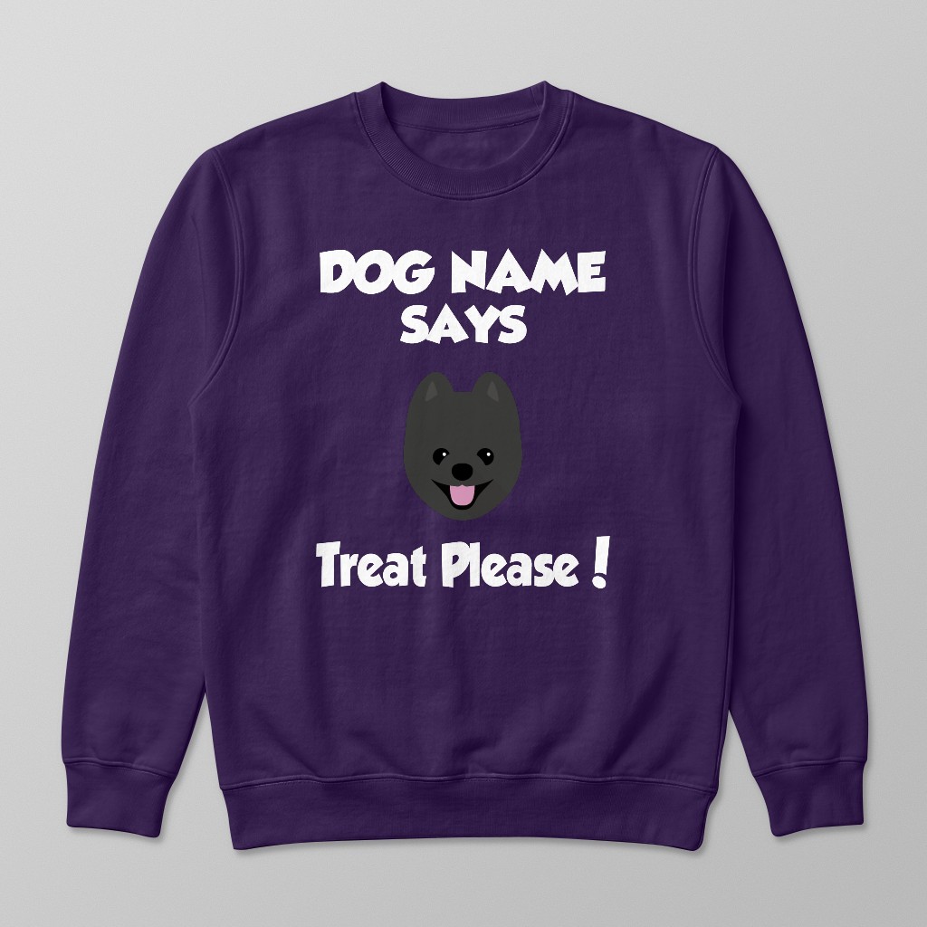 Treat Please: Personalized {breedFullName} Sweatshirt