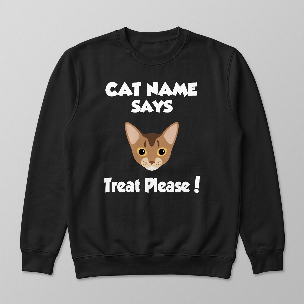 Treat Please: Personalized {breedFullName} Sweatshirt