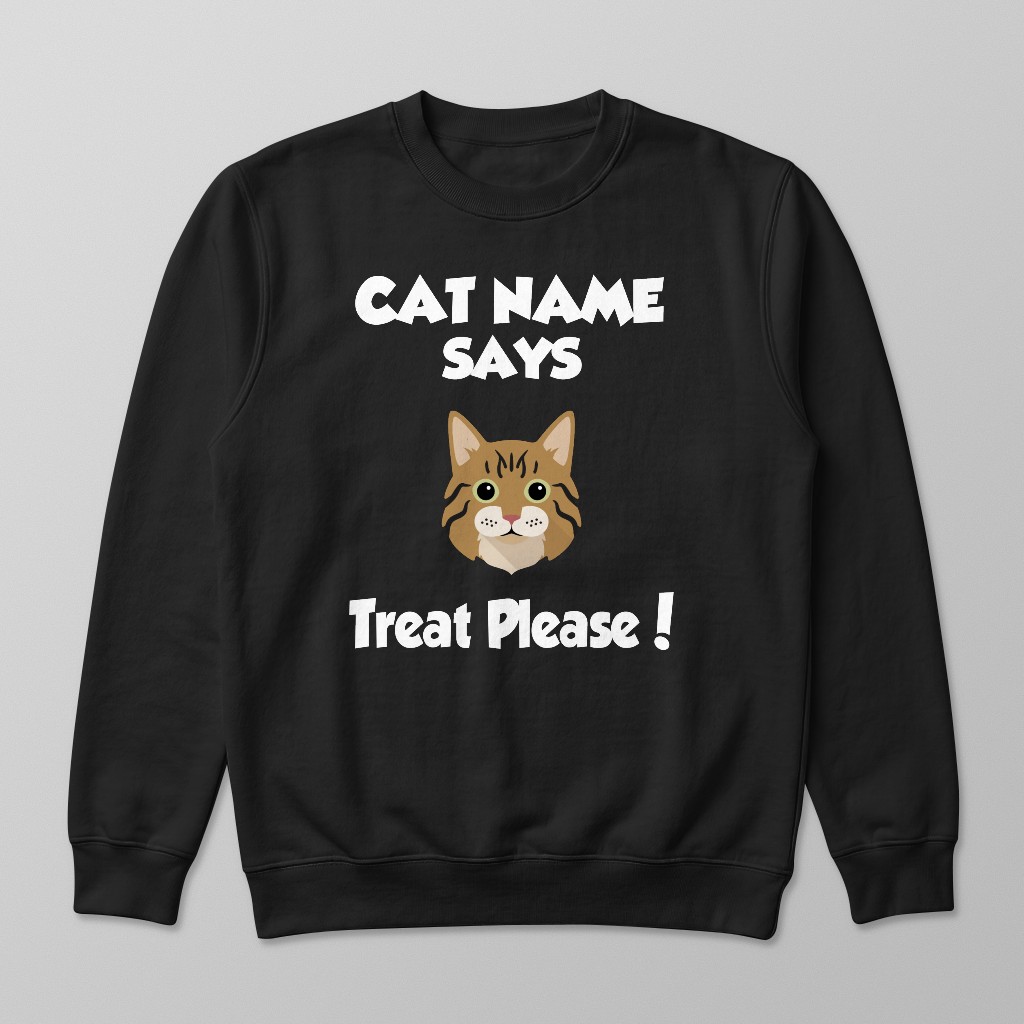 Treat Please: Personalized {breedFullName} Sweatshirt
