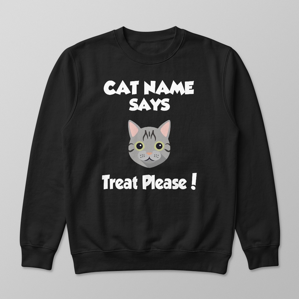 Treat Please: Personalized {breedFullName} Sweatshirt