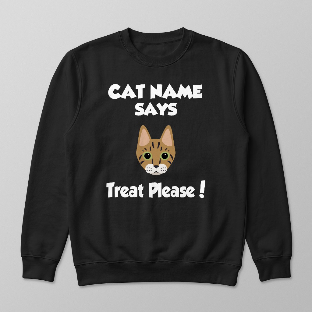 Treat Please: Personalized {breedFullName} Sweatshirt