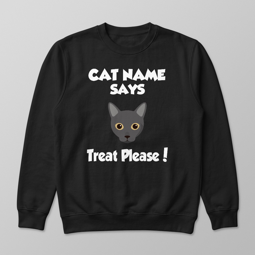 Treat Please: Personalized {breedFullName} Sweatshirt