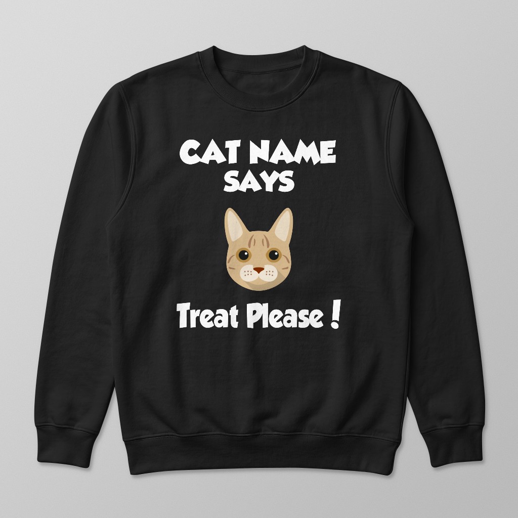 Treat Please: Personalized {breedFullName} Sweatshirt