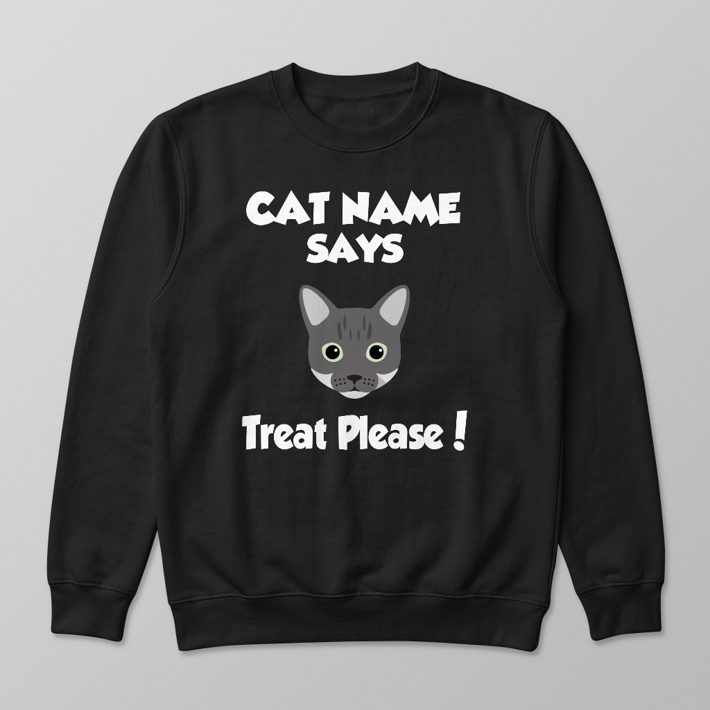 Treat Please: Personalized {breedFullName} Sweatshirt
