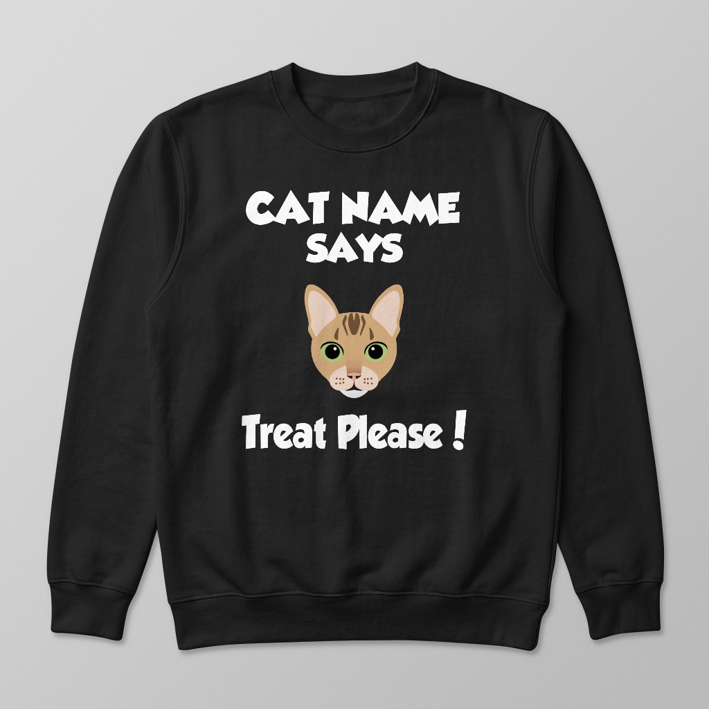 Treat Please: Personalized {breedFullName} Sweatshirt