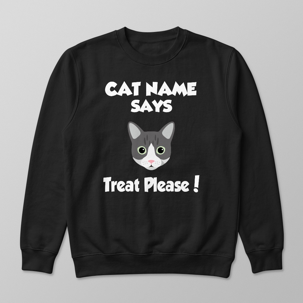 Treat Please: Personalized {breedFullName} Sweatshirt