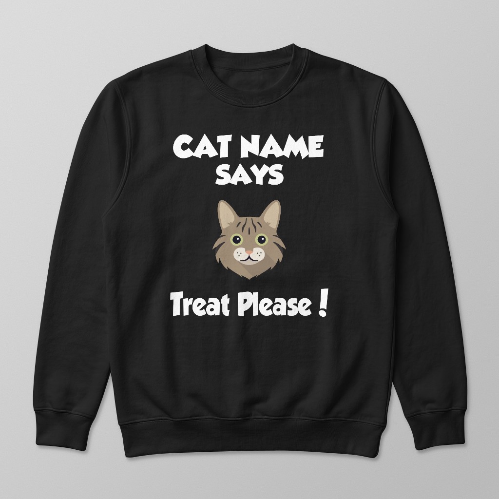 Treat Please: Personalized {breedFullName} Sweatshirt