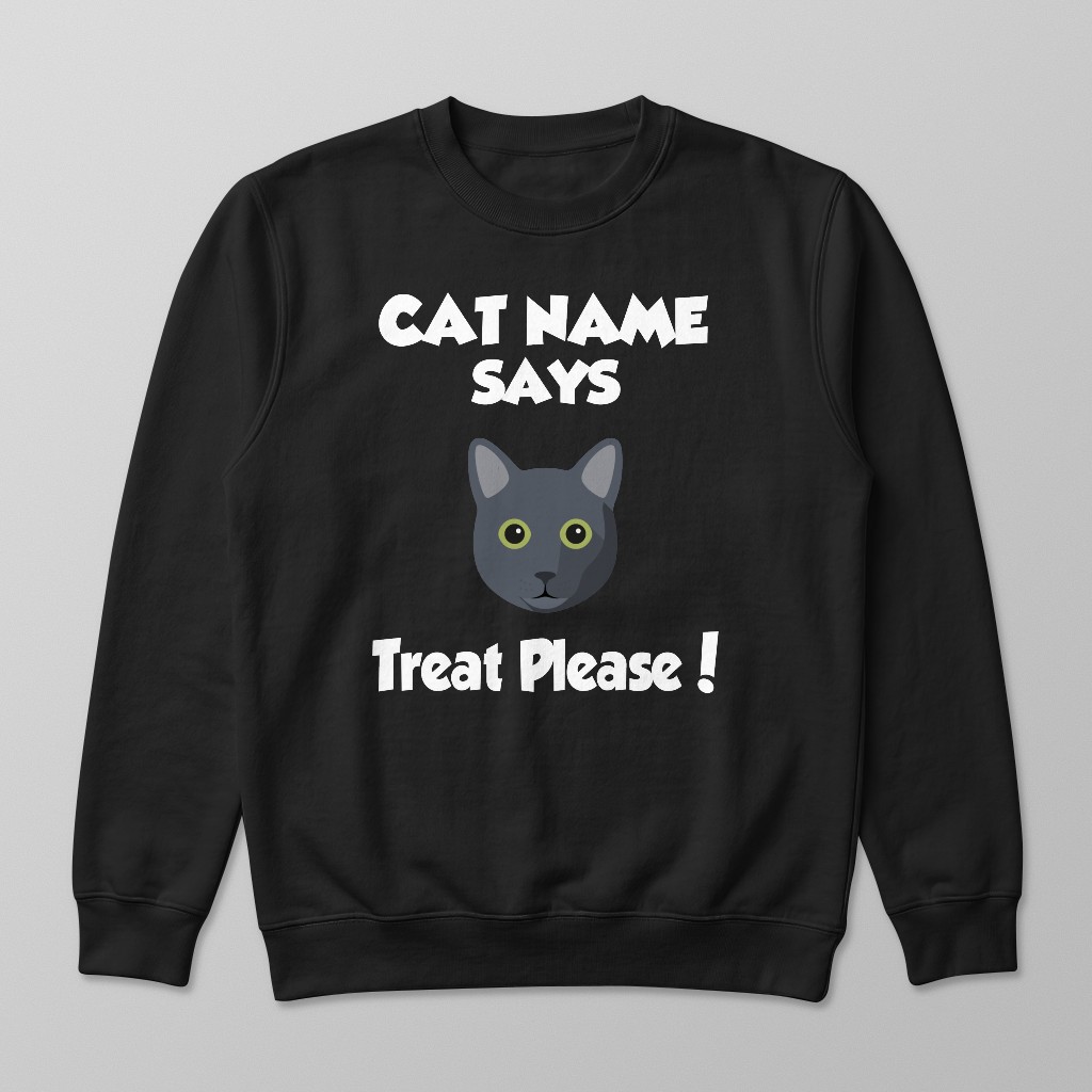Treat Please: Personalized {breedFullName} Sweatshirt