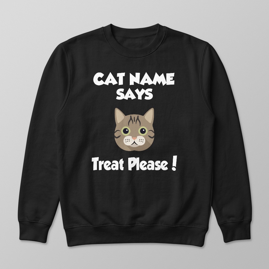 Treat Please: Personalized {breedFullName} Sweatshirt