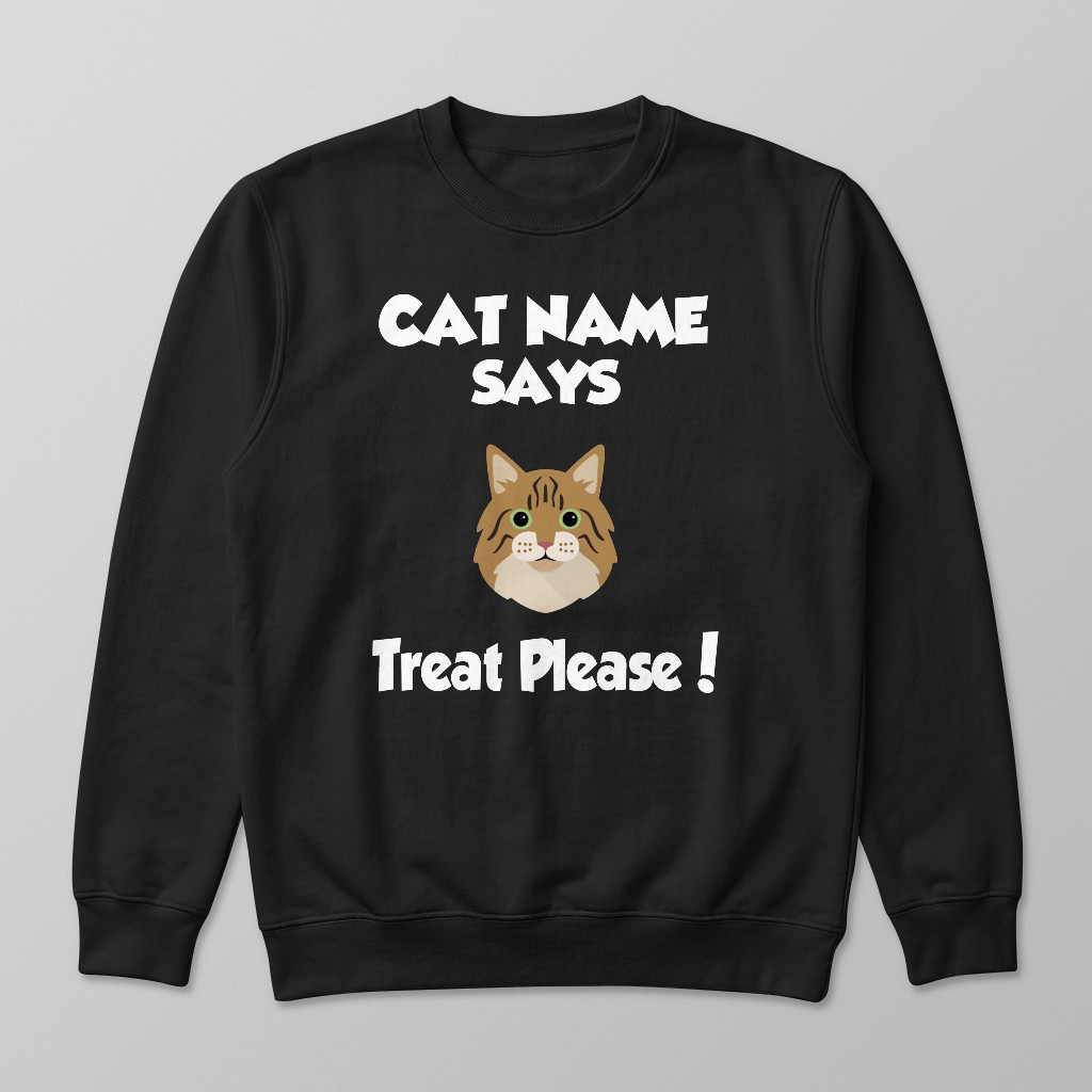 Treat Please: Personalized {breedFullName} Sweatshirt