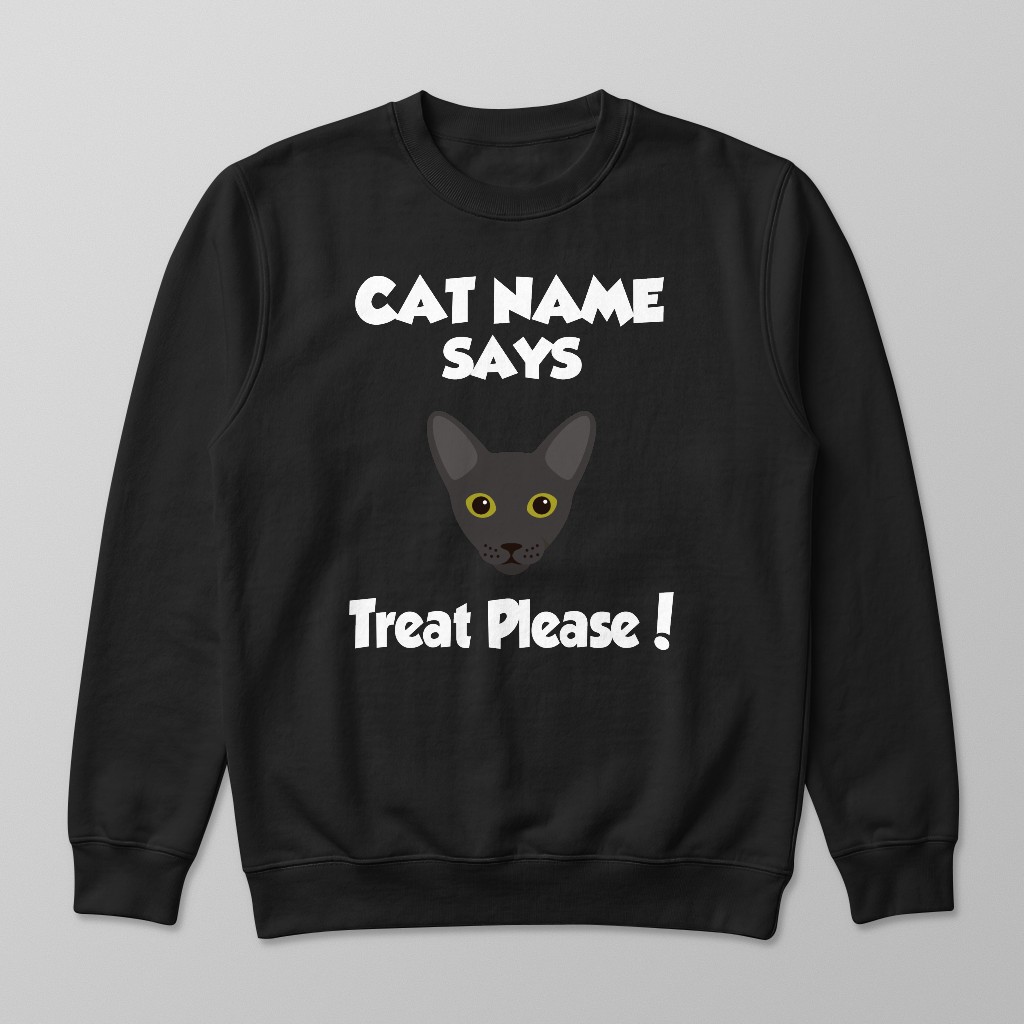 Treat Please: Personalized {breedFullName} Sweatshirt