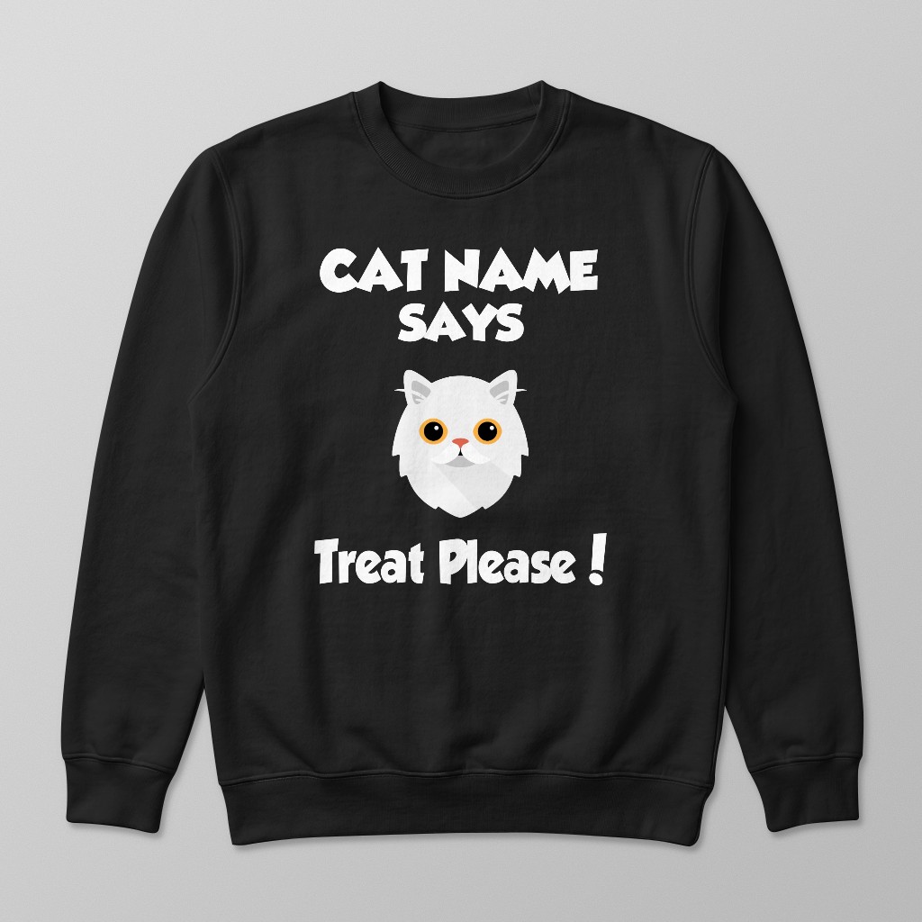 Treat Please: Personalized {breedFullName} Sweatshirt