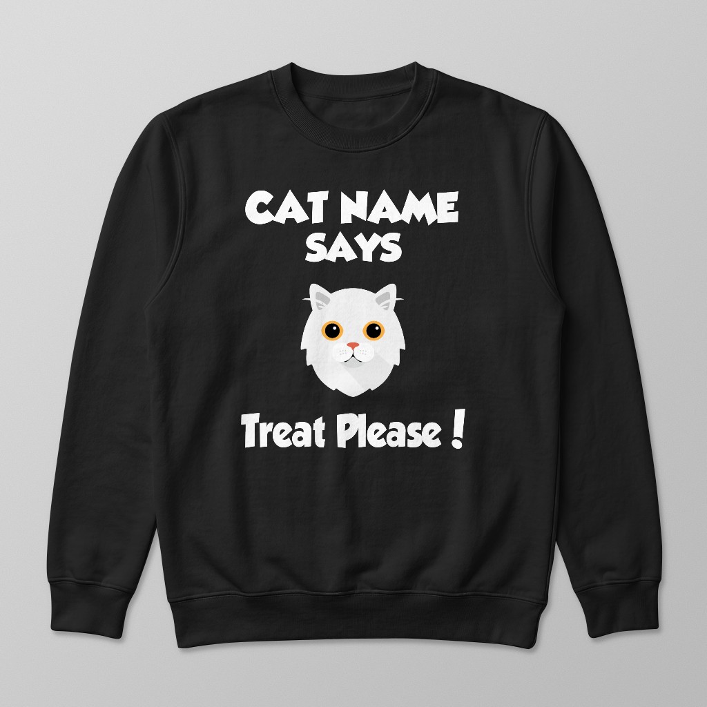 Treat Please: Personalized {breedFullName} Sweatshirt