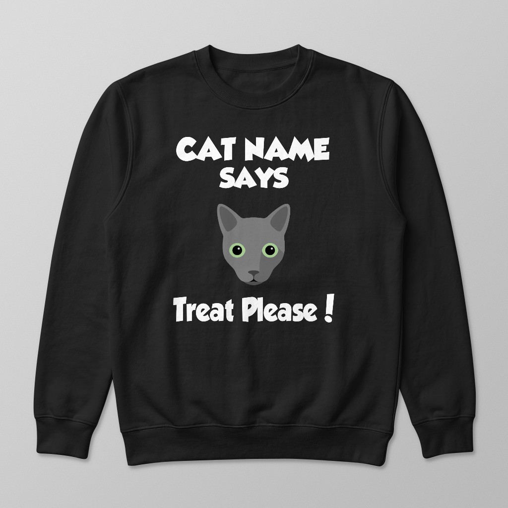 Treat Please: Personalized {breedFullName} Sweatshirt