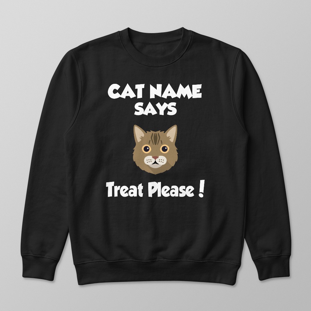 Treat Please: Personalized {breedFullName} Sweatshirt