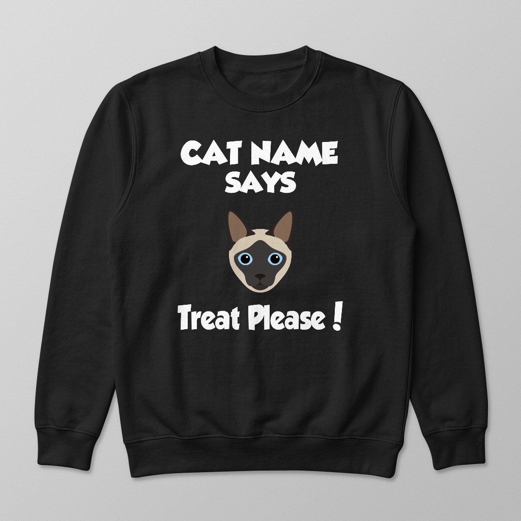 Treat Please: Personalized {breedFullName} Sweatshirt