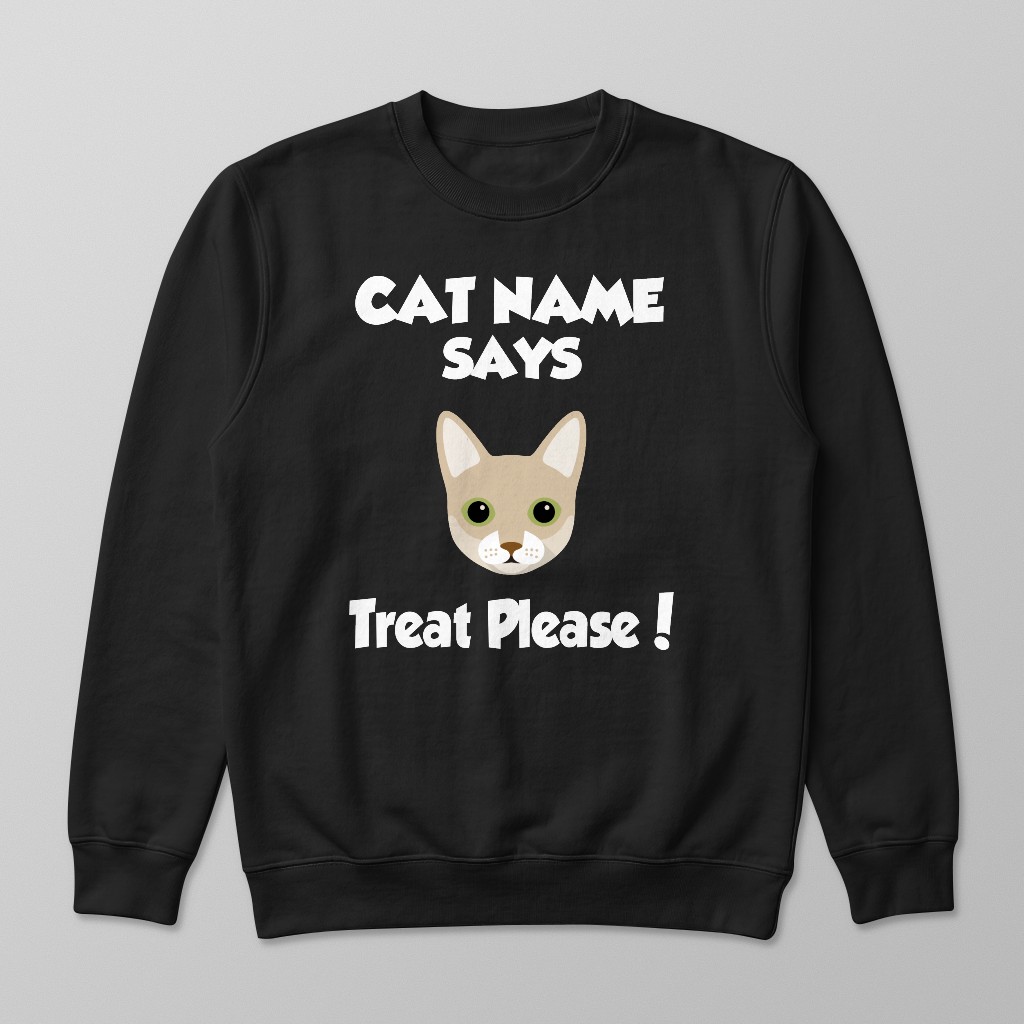Treat Please: Personalized {breedFullName} Sweatshirt