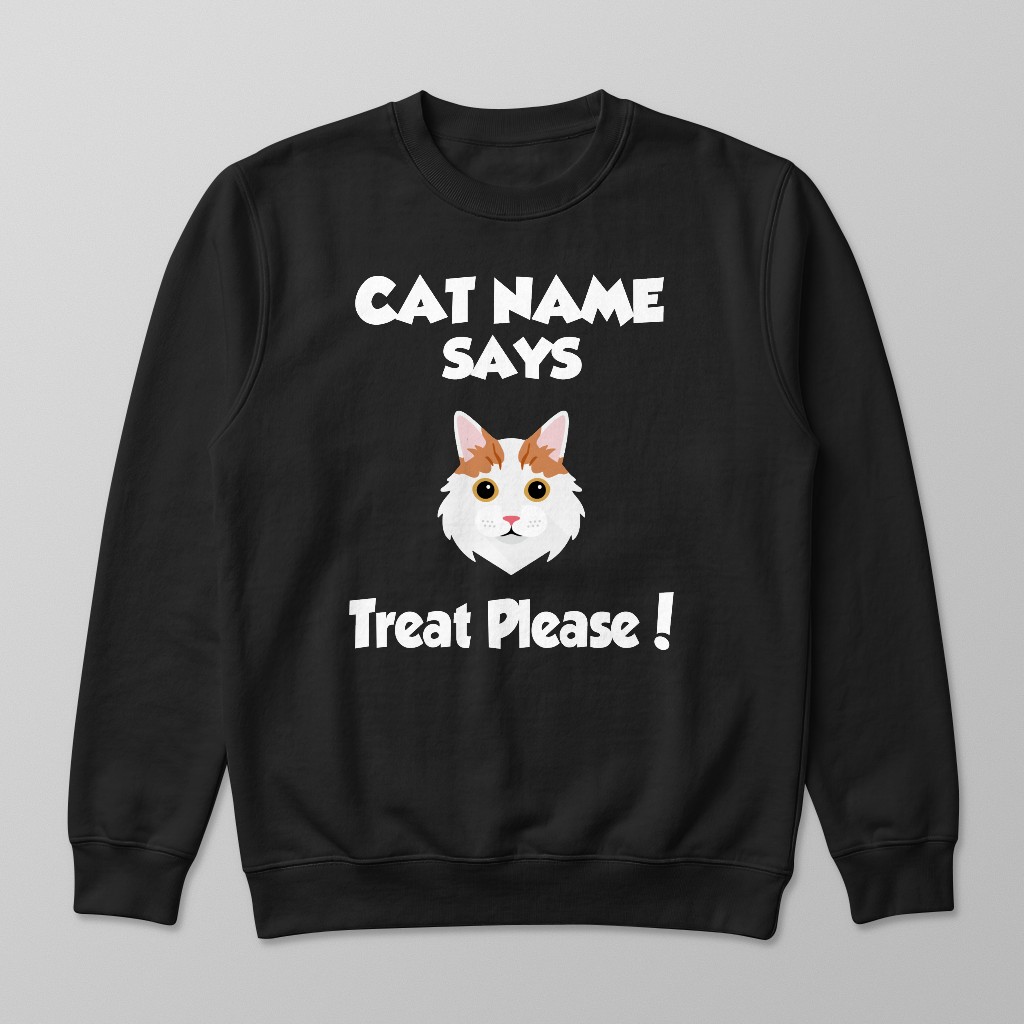 Treat Please: Personalized {breedFullName} Sweatshirt