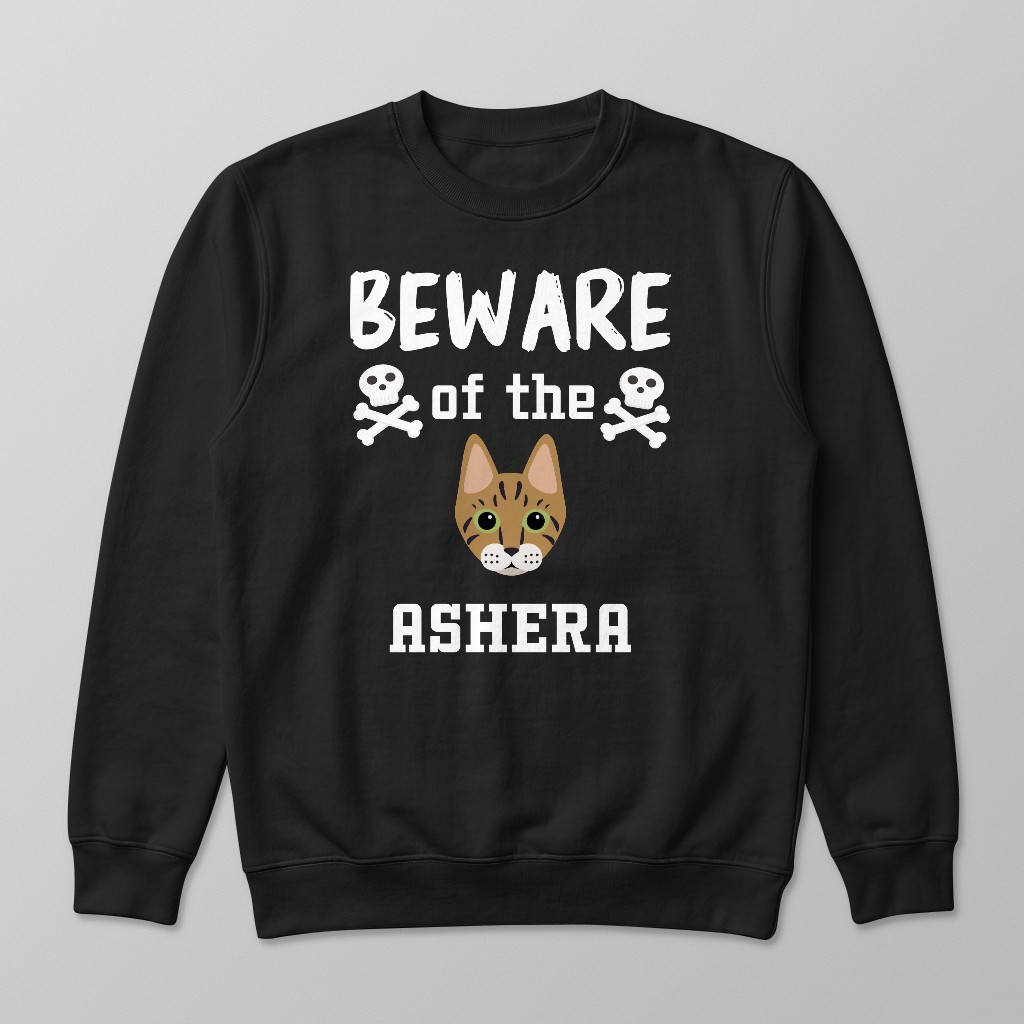 Beware of the Cat: Personalized {breedFullName} Sweatshirt