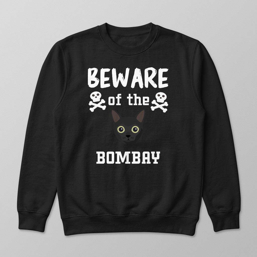 Beware of the Cat: Personalized {breedFullName} Sweatshirt