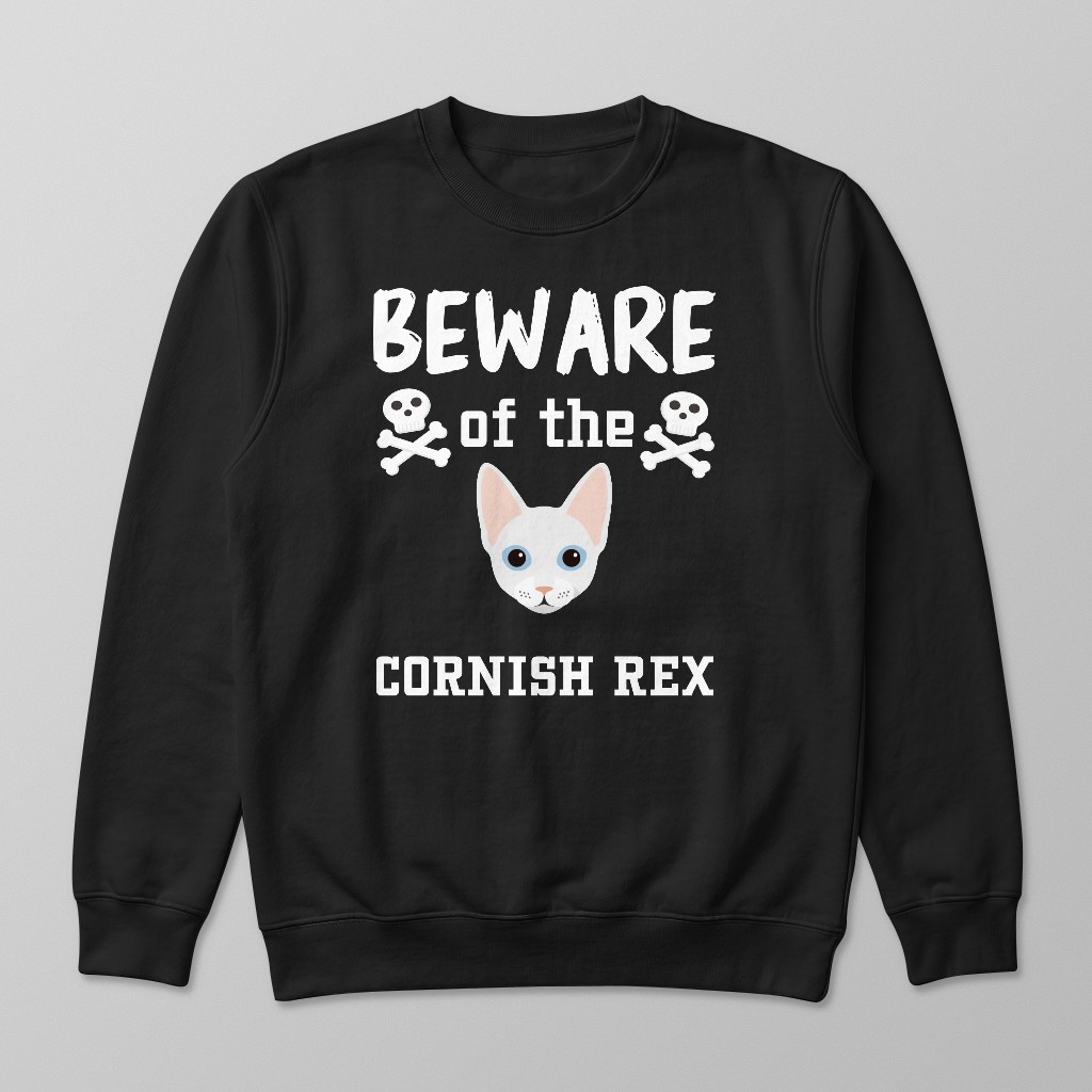 Beware of the Cat: Personalized {breedFullName} Sweatshirt
