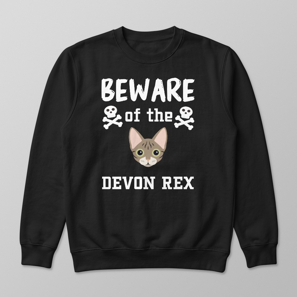 Beware of the Cat: Personalized {breedFullName} Sweatshirt