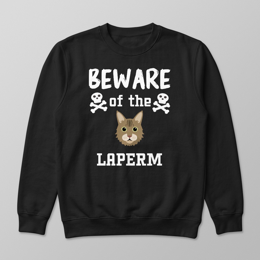 Beware of the Cat: Personalized {breedFullName} Sweatshirt