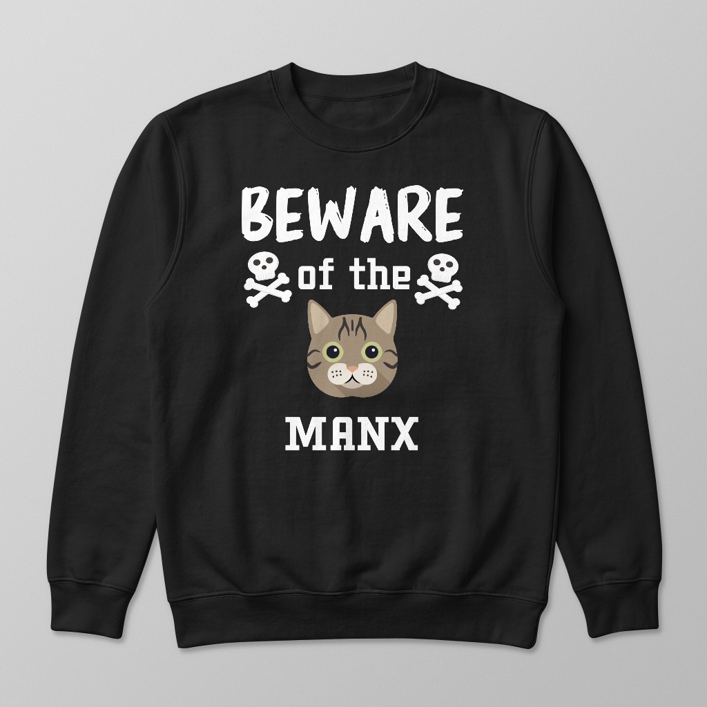 Beware of the Cat: Personalized {breedFullName} Sweatshirt